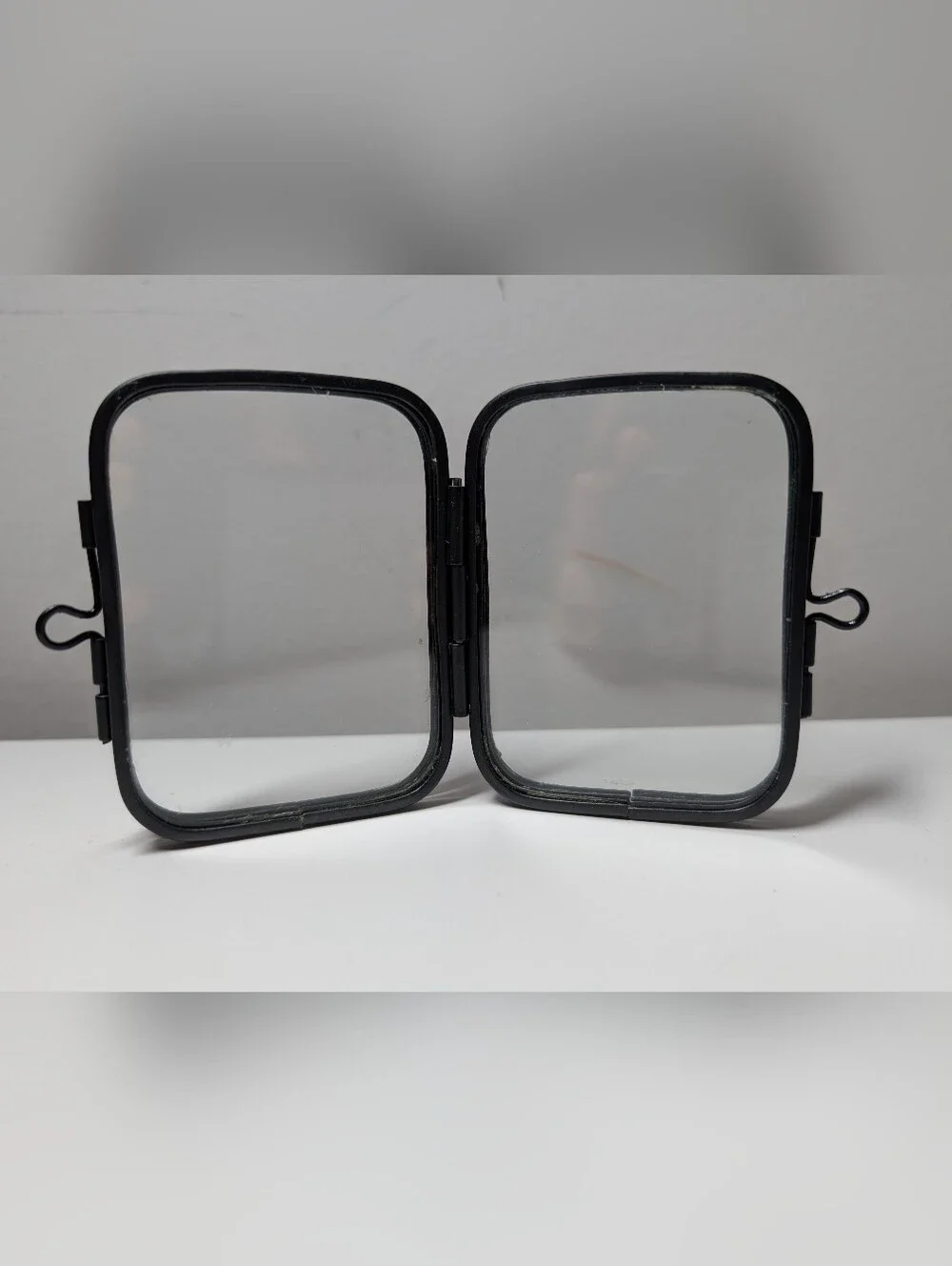 Black Metal Double Photo Frame
